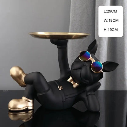 Freestyle Bulldog Sculpture - black 3 - toys