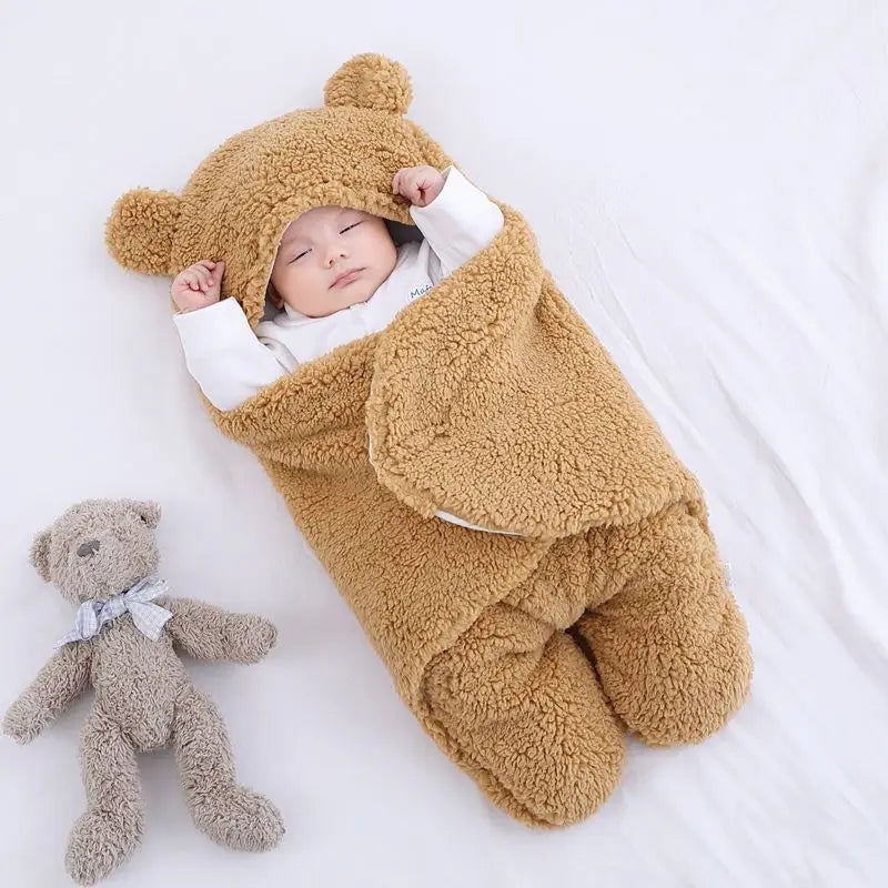 Soft blankets for newborns - Khaki / to 3M - toys