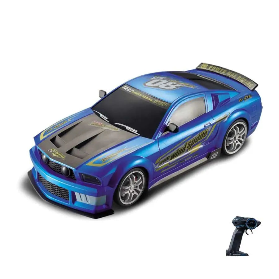 1/12 Big super fast police RC car - Blue - toys