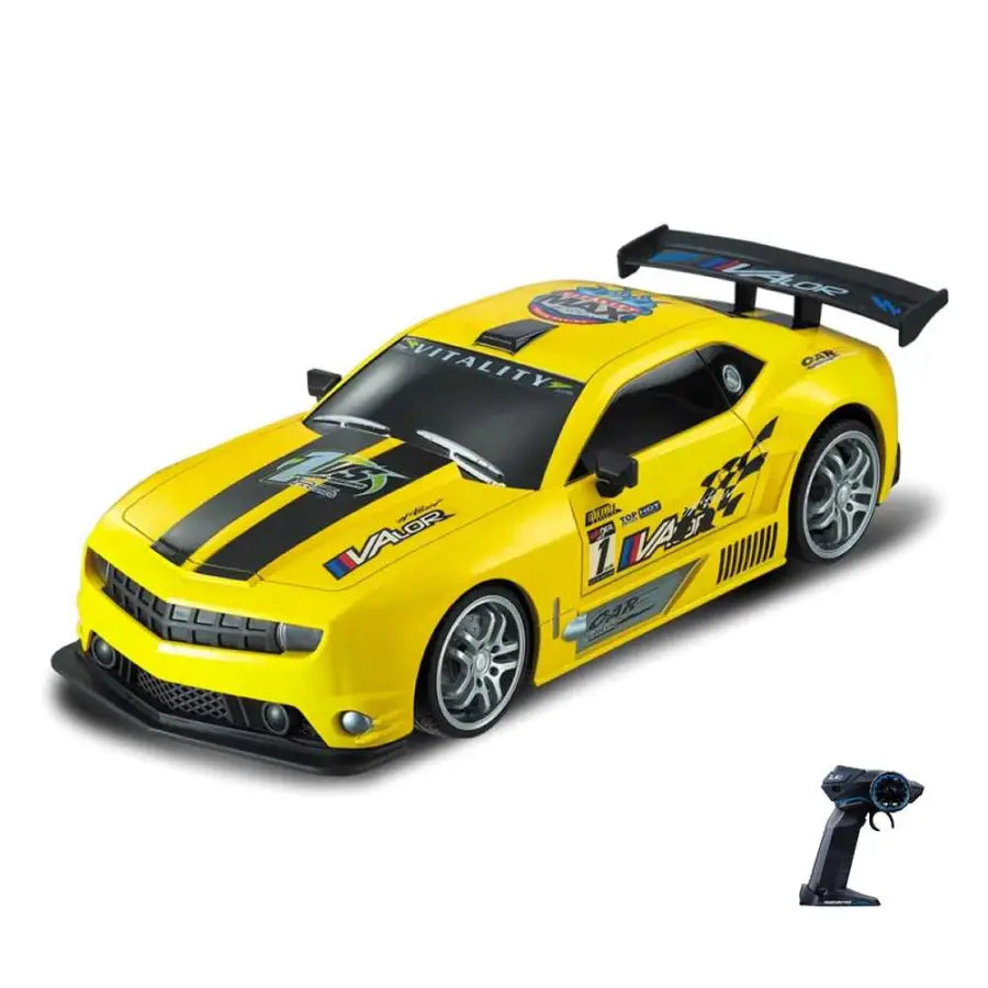 1/12 Big super fast police RC car - Yellow - toys