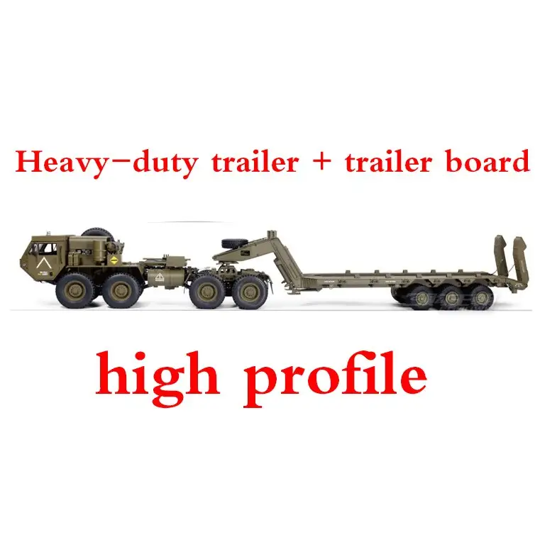 1/12 RC 8X8 drive military truck + trailer - ArmyGreen -
