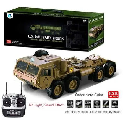 1/12 RC 8X8 drive military truck + trailer -