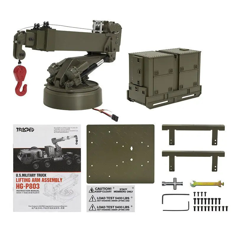 1/12 RC Upgraded Military Crane - Army Green - toys