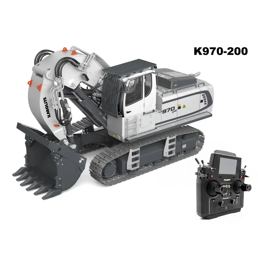 1/14 New hydraulic RC Excavator K970-200 - White - toys