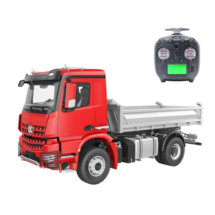 1/14 RC 4X4 Hydraulic Dump Truck RTR Version - Bright red -