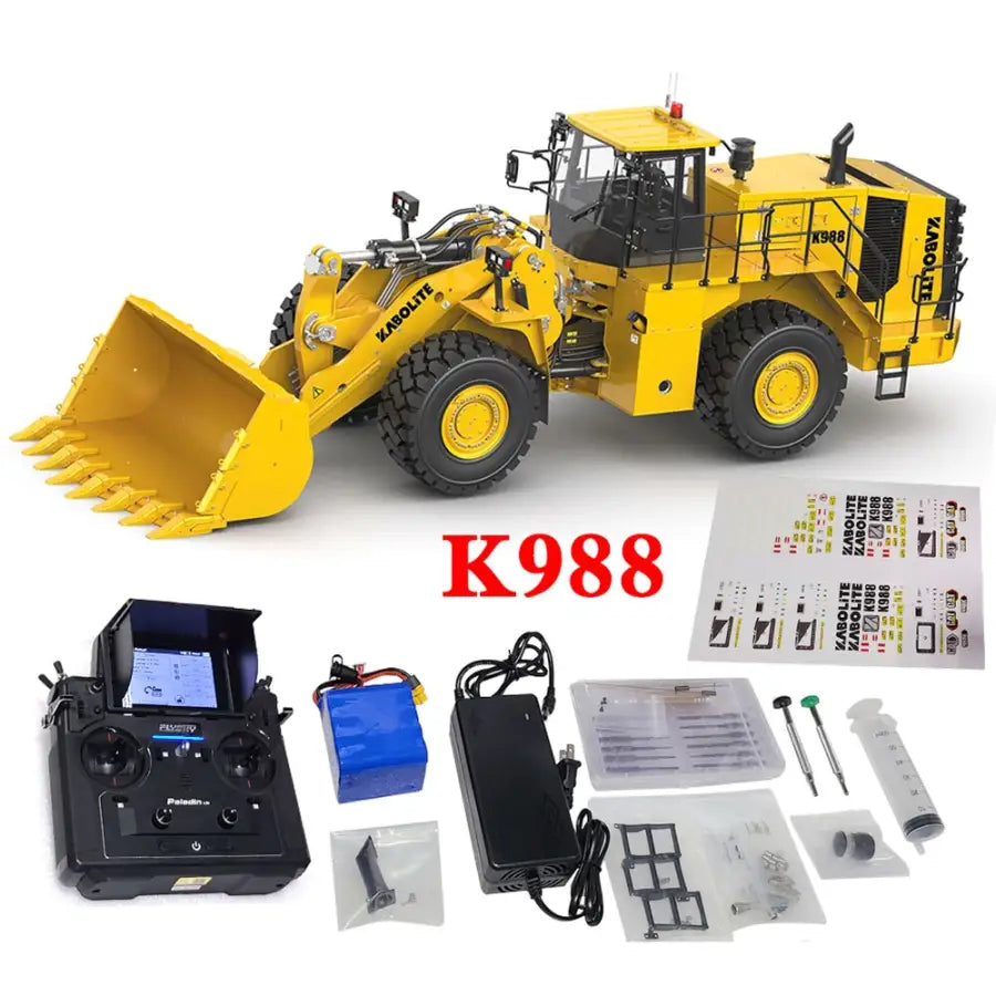 1/14 RC Hydraulic Loader Upgraded Version K988 - Yellow