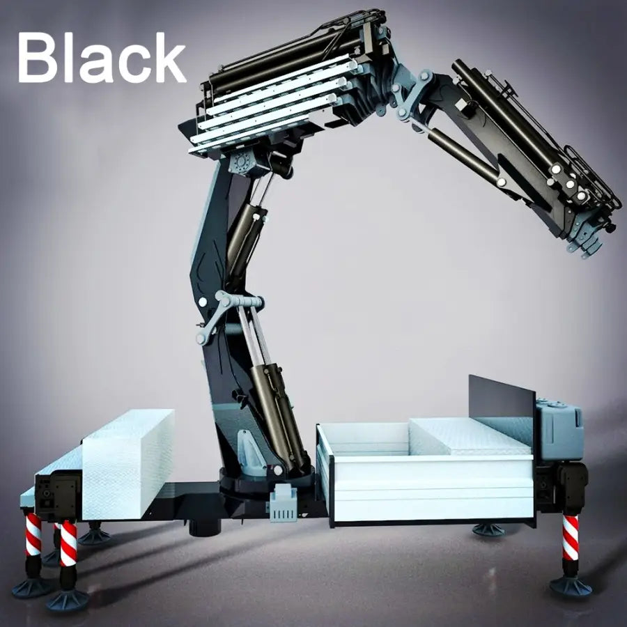 1/14 RC Hydraulic Trailer Crane 8x8 - Black - toys