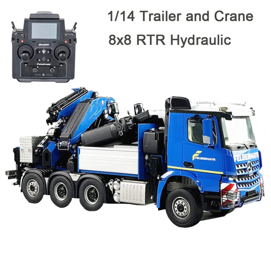 1/14 RC Hydraulic Trailer Crane 8x8 - toys