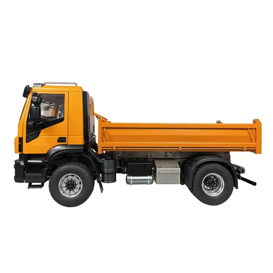 1/14 RC Iveco Hydraulic Dump Truck 4X2 - Orange-A - toys
