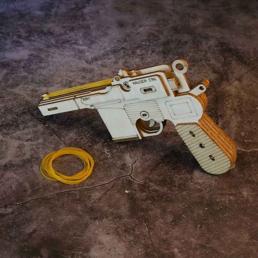 3 Kinds Rubber Band Gun - 3D wooden puzzle - C96 - toys