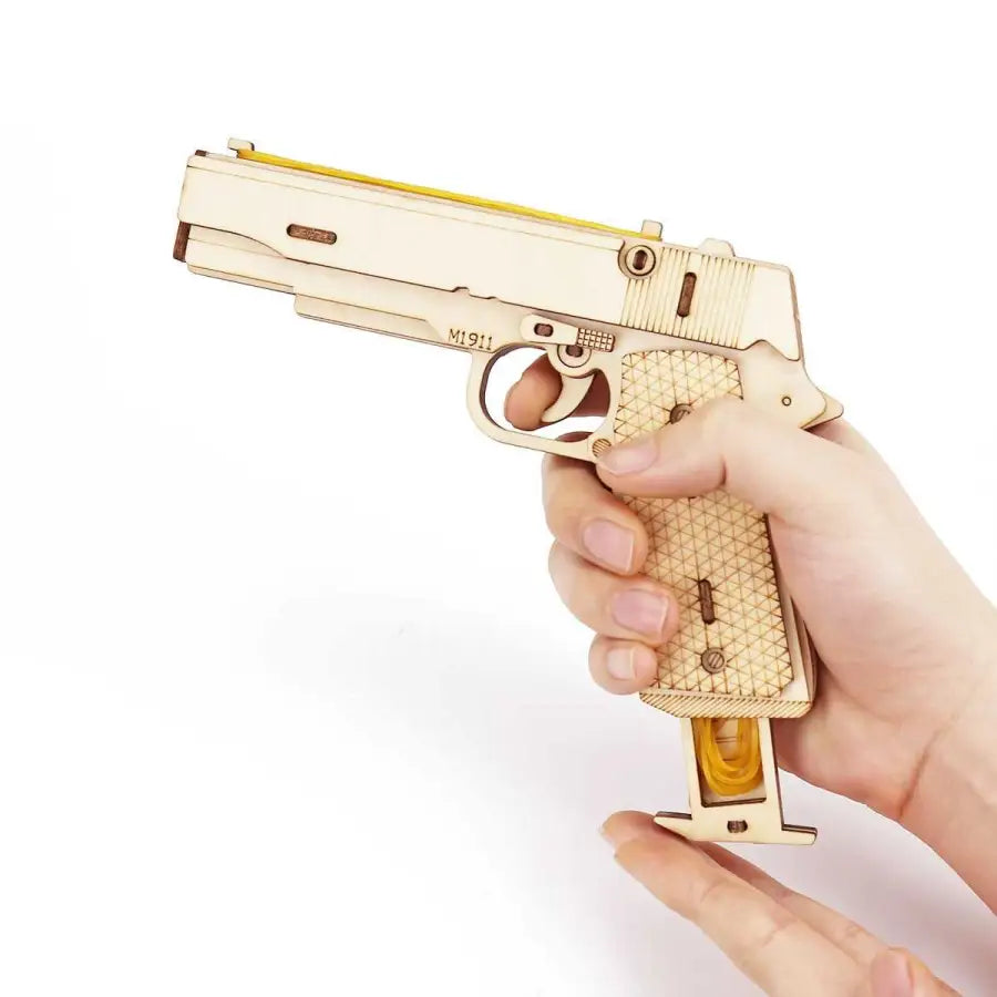 3 Kinds Rubber Band Gun - 3D wooden puzzle - toys