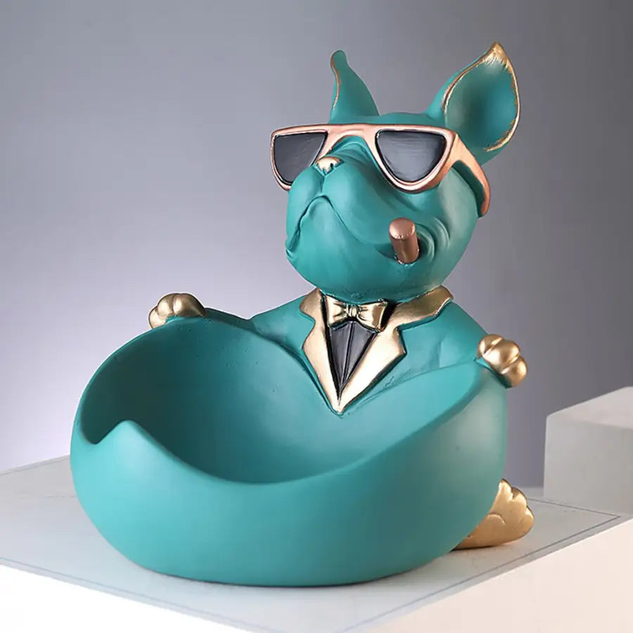 3D french bulldog figurine - Green - toys