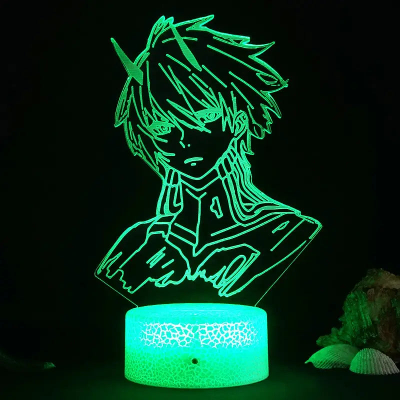 3D night lamp Anime heroes - 09 / Black Base 7Colors - Toys