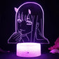 3D night lamp Anime heroes - 19 / Black Base 7Colors - Toys