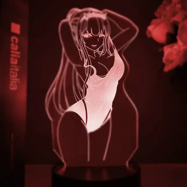 3D night lamp Anime heroes - 24 / Black Base 7Colors - Toys