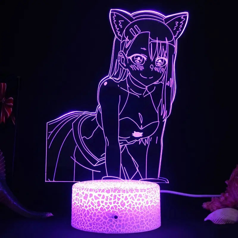3D night lamp Anime heroes - 31 / Black Base 7Colors - Toys