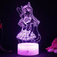 3D night lamp Anime heroes - 33 / Black Base 7Colors - Toys