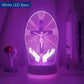 3D night lamp Crucifixion of Jesus - White LED / 7 Color No
