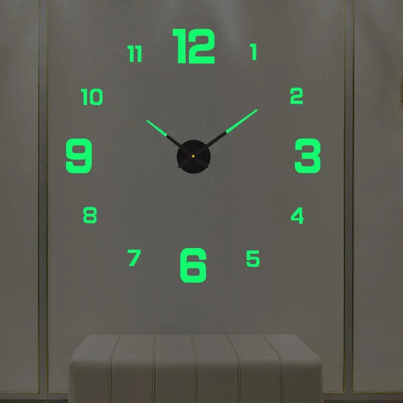 3D Wall Frameless Clock - toys