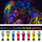 8 Colors 10ml/pc Face Body Art Paint UV Glow Fluorescent