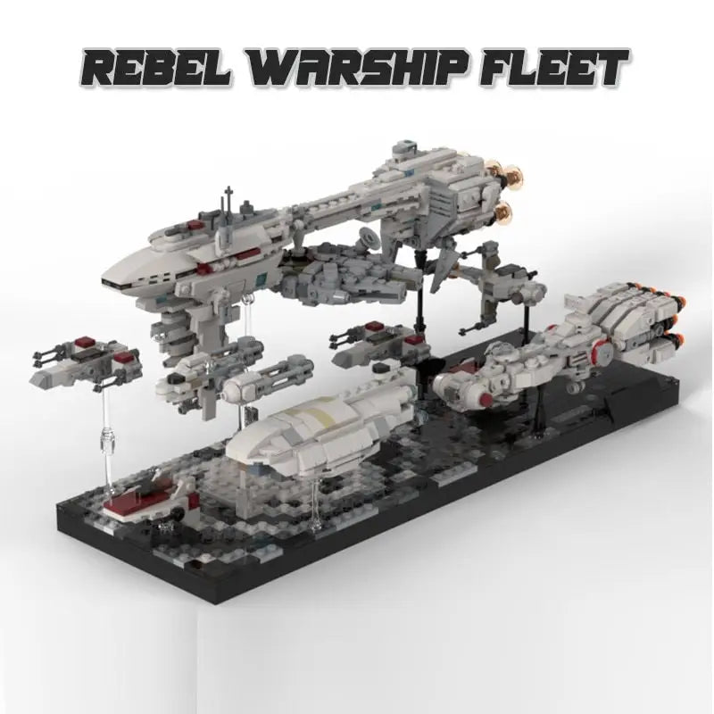A fleet of rebel warships - toys