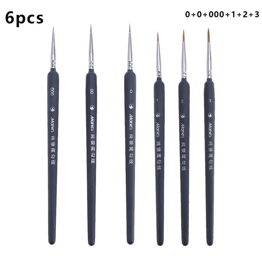 A set of brushes for drawing - 6pcs 1 - toys