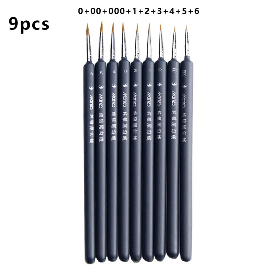 A set of brushes for drawing - 9pcs 1 - toys