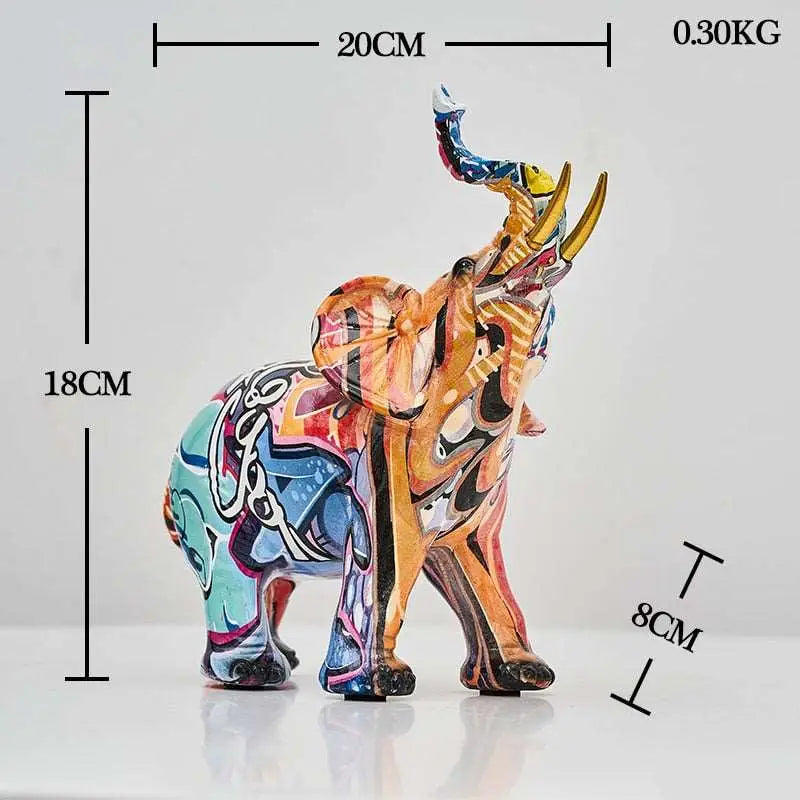 Animal Statue Graffiti Splash - Height 11CM 2 - toys