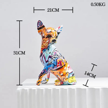 Animal Statue Graffiti Splash - Height 31CM - toys