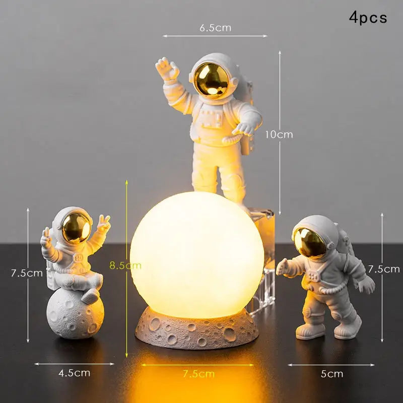 Astronauts Lamp Set - Astronaut Golden 4PC - toys
