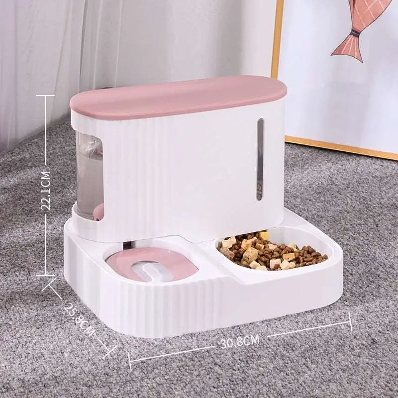 Automatic Pet Feeder - 2021-3L-pink - toys