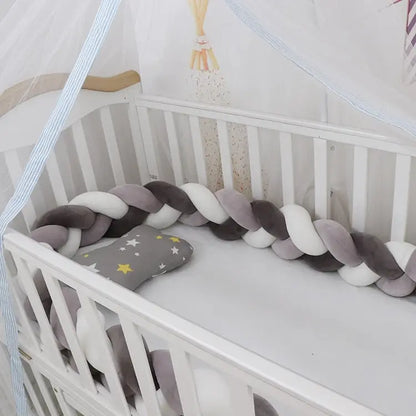 Baby crib bumper - Gray White DarkGray / 1M - toys