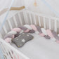 Baby crib bumper - Gray White Pink / 1M - toys