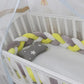 Baby crib bumper - Gray White Yellow / 1M - toys