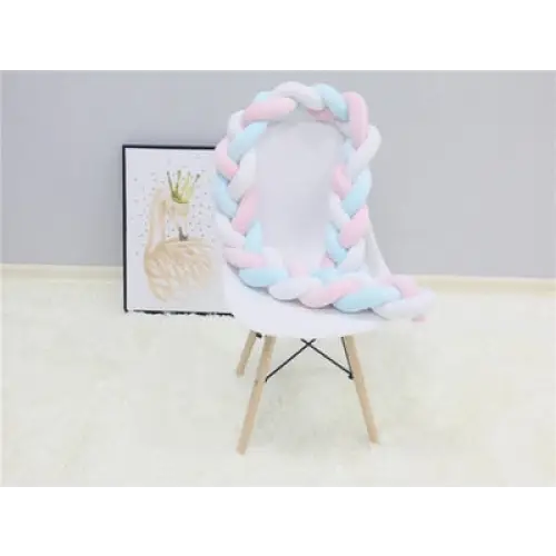 Baby crib bumper - Pink White Blue / 1M - toys