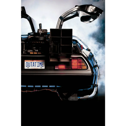 Back to the Future Delorean Time Machine Car Canvas Posters