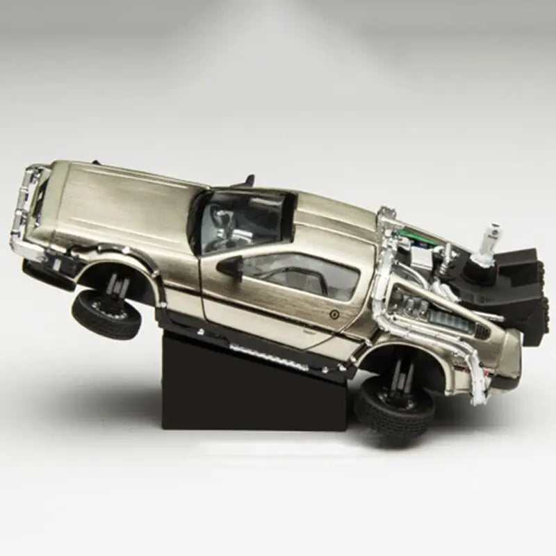 Back to the Future Time Machine DeLorean Scale Metal Alloy