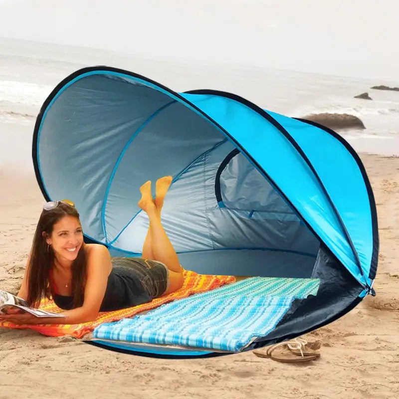 Beach Sun Protection Tent - Blue - toys