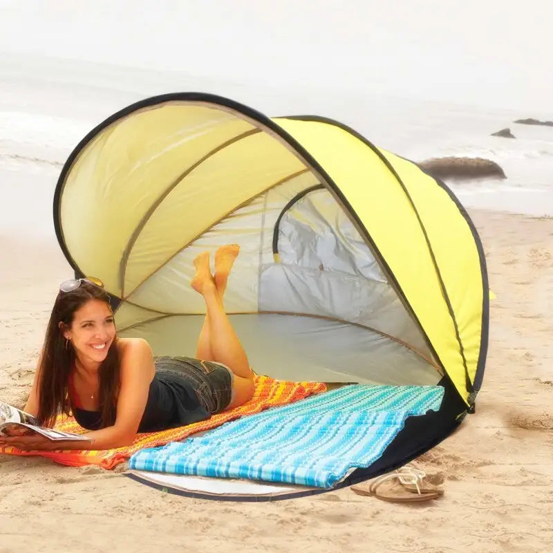 Beach Sun Protection Tent - Yellow - toys