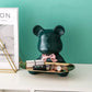 Bear Figurine for Jewelry - Emerald green 1 - toys