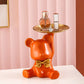 Bear Figurine for Jewelry - Orange - toys