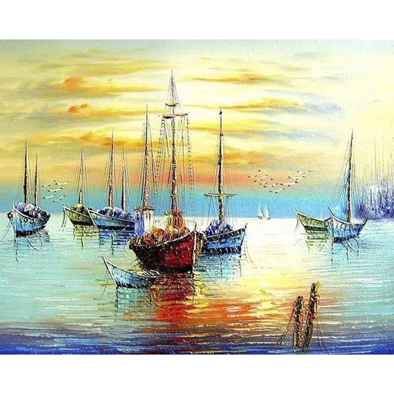 Beautiful landscapes - paintings drawing by numbers - 99078