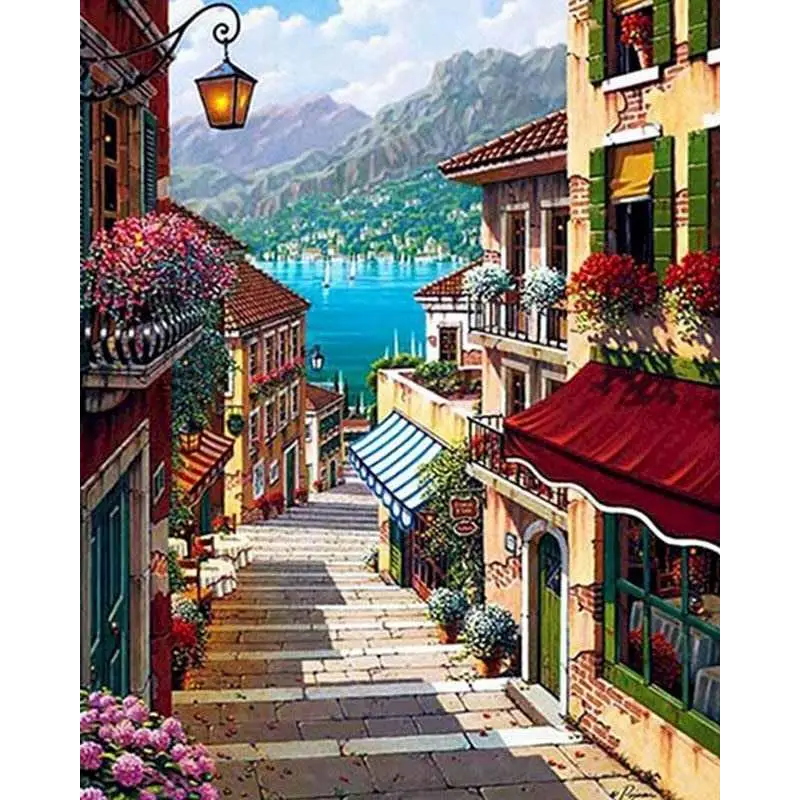 Beautiful landscapes - paintings drawing by numbers - 99355
