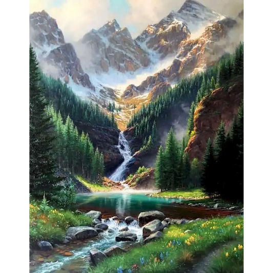 Beautiful landscapes - paintings drawing by numbers - 995625