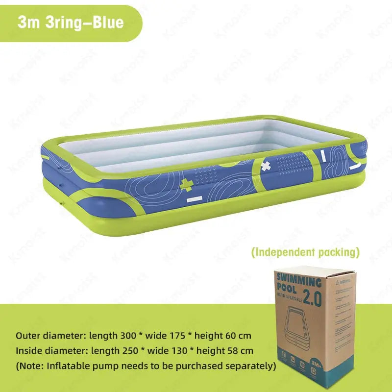 Big Swimming Pools Large 3M - Blue 3Layers - toys