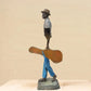Bronze Sculpture of a Traveler-Musician by Bruno Catalano -