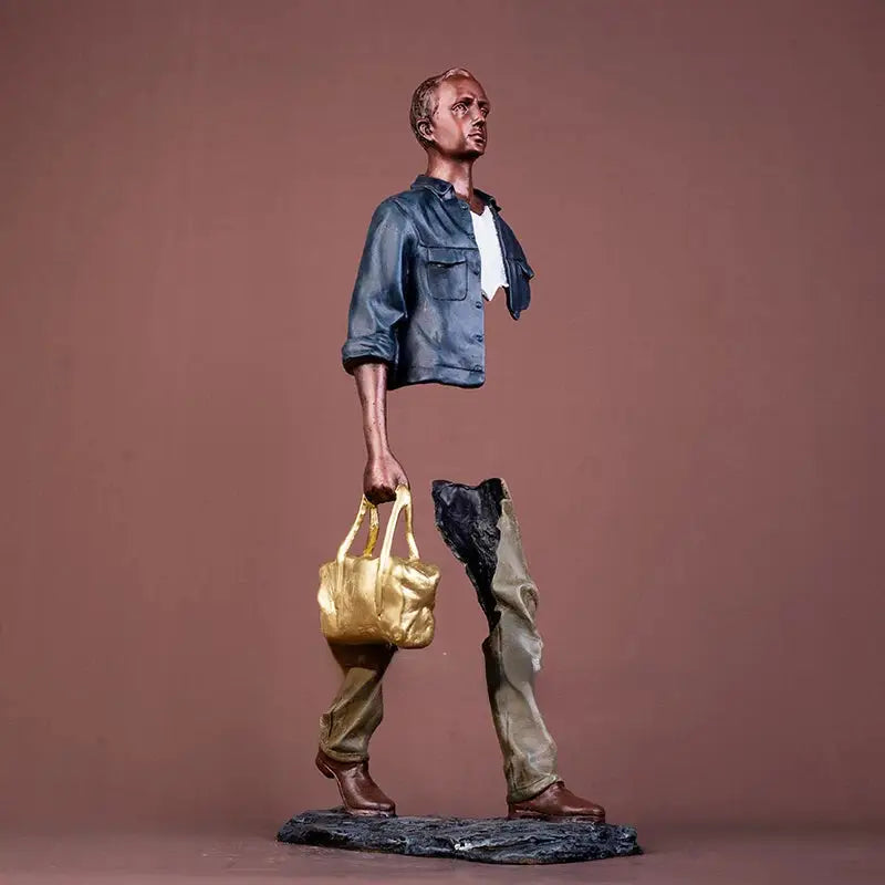 Bronze Sculpture of Travelers by Bruno Catalano - Type1 -