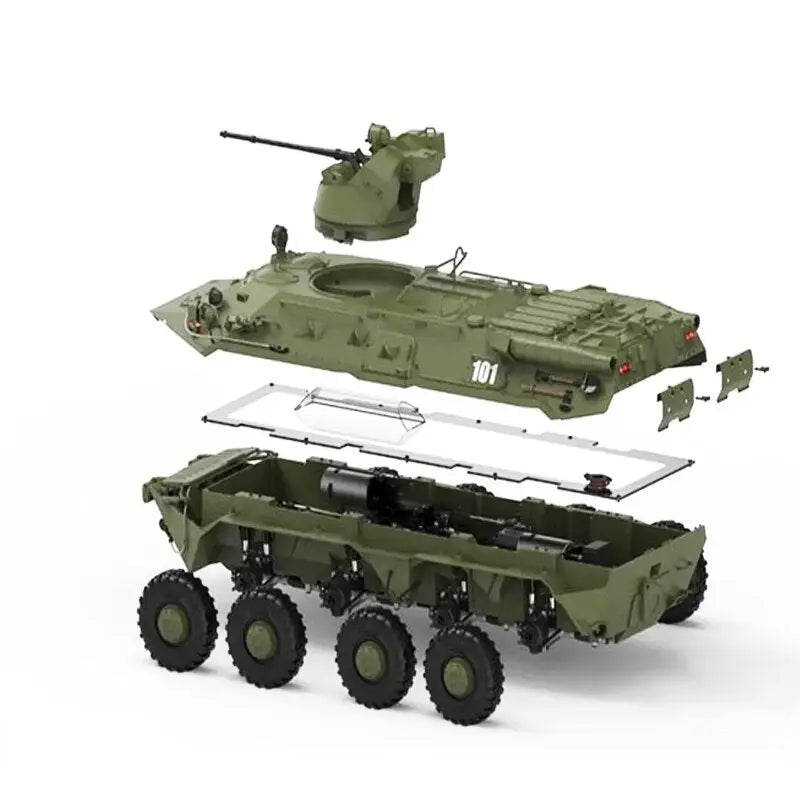 BT8 8X8 8WD 1/12 RC Wheeled Armored Amphibious Vehicle - KIT