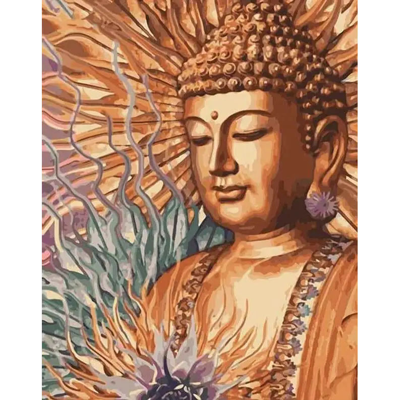 Buddha figure - paintings drawings by numbers - 2601 /