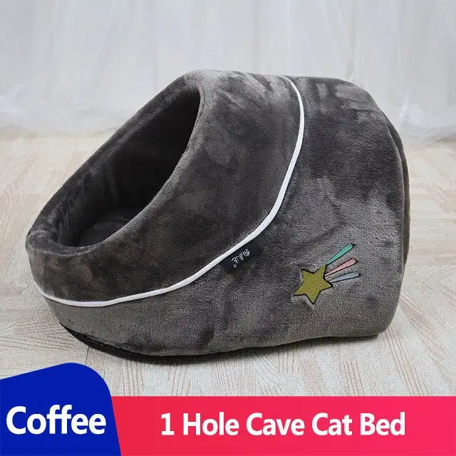 Cat Bed House - 1 Hole Coffee - toys